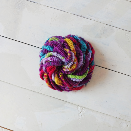 アートヤーン スーパーコイル 手紡ぎ（品番335） 毛糸 四つ実 通販  