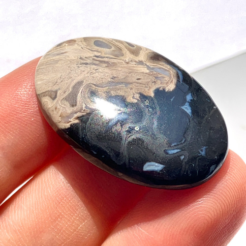 大きめハートのパームルート パームルートアゲート[55] 34x22mm 32Cts 天然石 ／ ルース