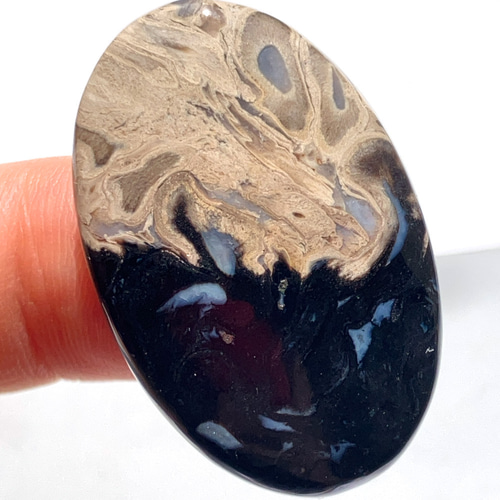 パームルートアゲート[55] 34x22mm 32Cts 天然石 ／ ルース