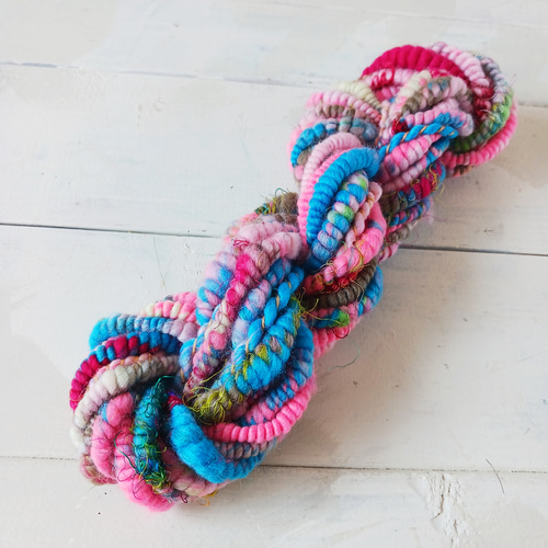 アートヤーン スーパーコイル 手紡ぎ（品番336） 毛糸 四つ実 通販