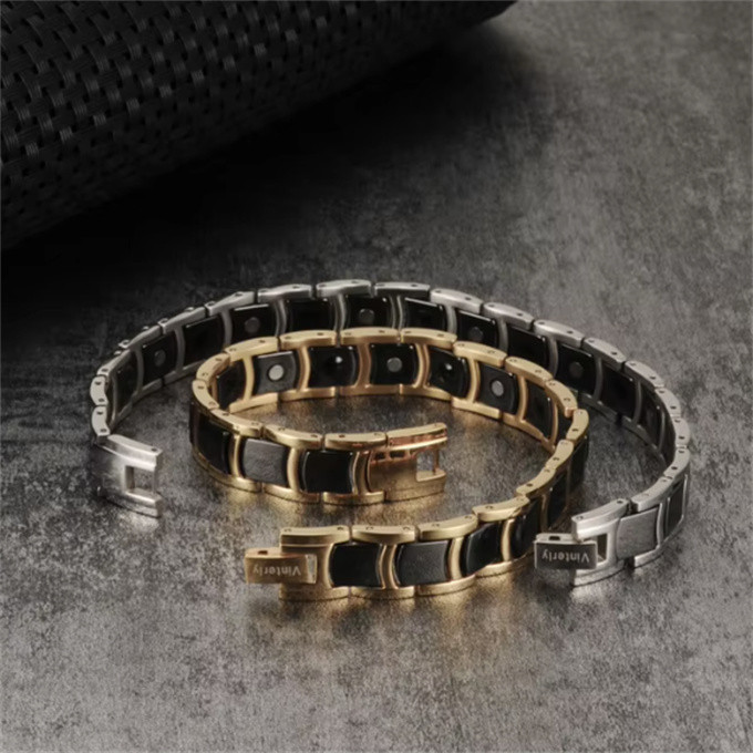 磁器 ステンレス鋼 チタン鋼 ジュエリー バングル 磁気 ブレスレット 健康 血行促進 免疫力向上 関節炎 SSP193