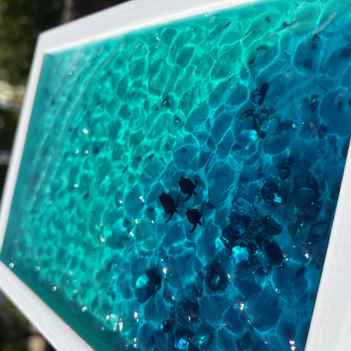 波紋 水面 揺らぎ 海 インテリア その他インテリア雑貨 Happiness