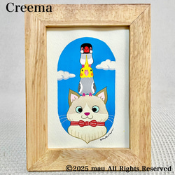 りょうちゃん様予約 絵画「猫の背中にヘンゼルとグレーテル」「ラガマフィンと文鳥」 27c01d1680ec0d7a47f365279d8e98