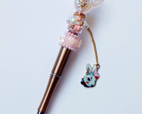 nico×hana shop..necoさま♡ カスタムボールペン カスタムボールペン ピンク 羽根ハート ペン・筆記用具 conayuki