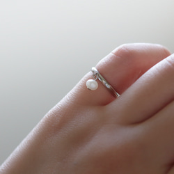 （一）淡水珍珠小指戒指（均碼） 第2張的照片