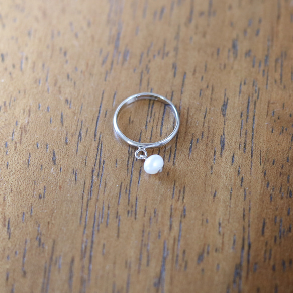 （一）淡水珍珠小指戒指（均碼） 第4張的照片