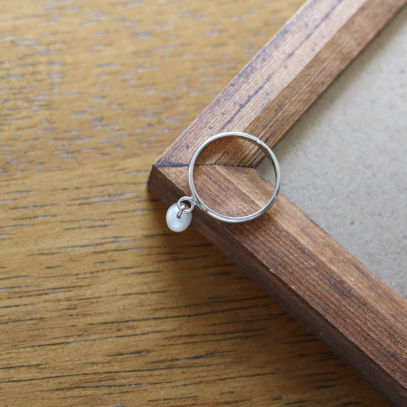 （一）淡水珍珠小指戒指（均碼） 第5張的照片