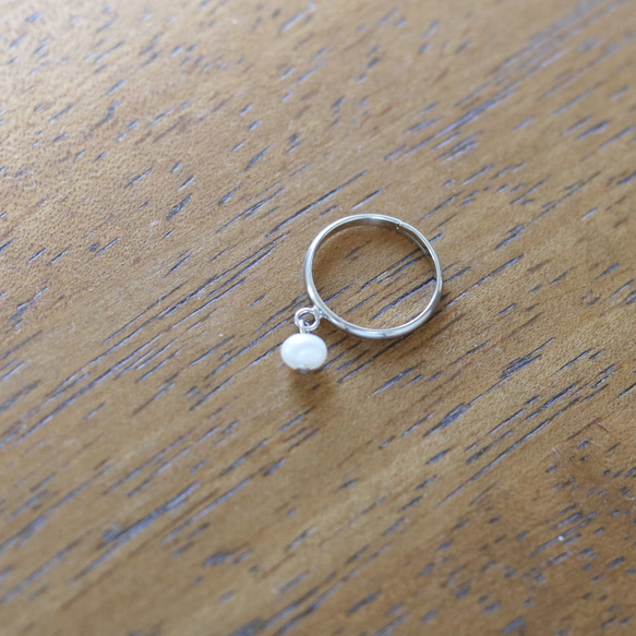 （一）淡水珍珠小指戒指（均碼） 第6張的照片