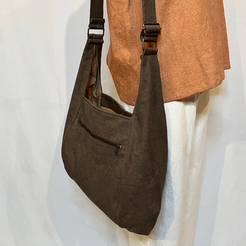 柿渋染め帆布ショルダーバッグ24062 ショルダーバッグ 布一途