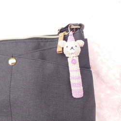 【送料無料】リップクリームの長さが選べる ぱーていくまちゃん　リップケース バックチャーム 13枚目の画像