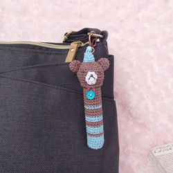 【送料無料】リップクリームの長さが選べる ぱーていくまちゃん　リップケース バックチャーム 9枚目の画像