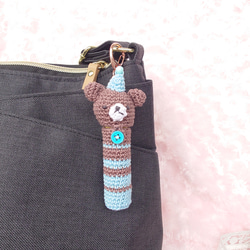 【送料無料】リップクリームの長さが選べる ぱーていくまちゃん　リップケース バックチャーム 10枚目の画像