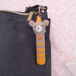 【送料無料】リップクリームの長さが選べる ぱーていくまちゃん　リップケース バックチャーム 11枚目の画像