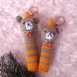 【送料無料】リップクリームの長さが選べる ぱーていくまちゃん　リップケース バックチャーム 7枚目の画像