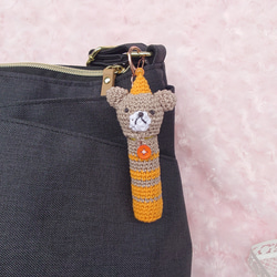 【送料無料】リップクリームの長さが選べる ぱーていくまちゃん　リップケース バックチャーム 12枚目の画像