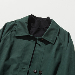 秋の着こなしの主役になるコート　ミドル丈コート　暗い青緑色 240928-3 2枚目の画像