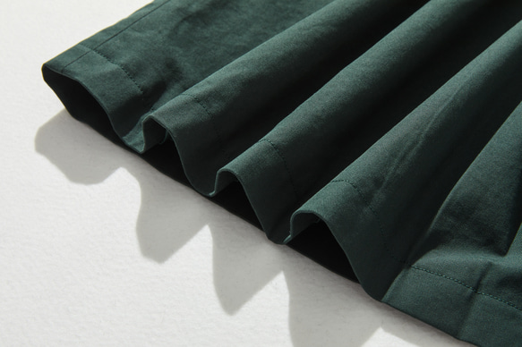 秋の着こなしの主役になるコート　ミドル丈コート　暗い青緑色 240928-3 8枚目の画像