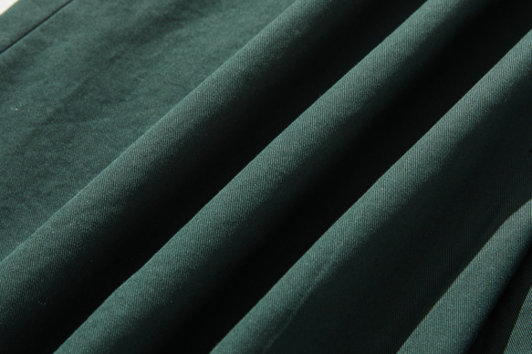 秋の着こなしの主役になるコート　ミドル丈コート　暗い青緑色 240928-3 10枚目の画像