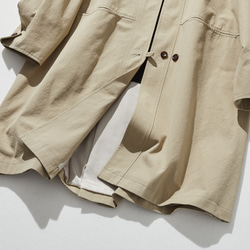 這件外套將成為你秋季穿搭的點睛之筆。中長外套，淺棕色，240928-4 第3張的照片