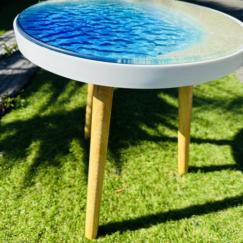 新タイプcrescent moon beach ブルーウォーター 三日月ビーチ 砂紋と水