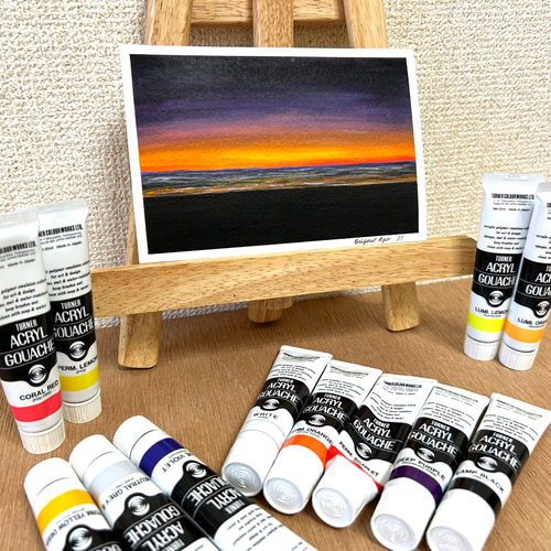 夜明け】 アクリル絵画 子供部屋 施設にも(^^) 原画の販売になります