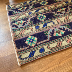 1970~80年代 トルコ絨毯 アナトリアラグ ヴィンテージラグ キリム 約62cm 約100cm 4枚目の画像