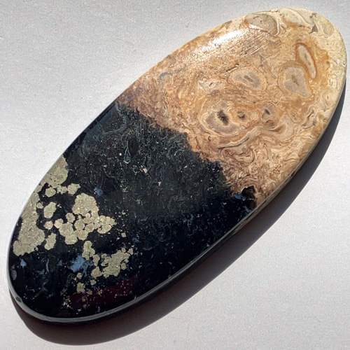 パームルートアゲート[60] 55x23mm 63Cts 天然石 ／ ルース