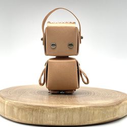 ミニチュアロボット 小さな相棒 栃木レザー その他置物 つむぐ