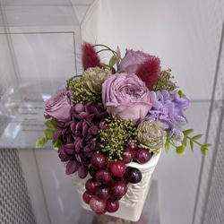 クレイクラフト葡萄の入れ物ハンドメイド クレイクラフト葡萄の入れ物