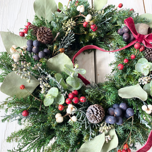 プリザーブドフラワー︎︎⟡.25センチ*2025グリーンリーフのクリスマス