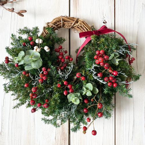 プリザーブドフラワーリース♡ベリーベリーなリース