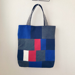 カラフルパッチワークトートバッグ カラフルパッチワークのトートバッグ トートバッグ kohana 通販