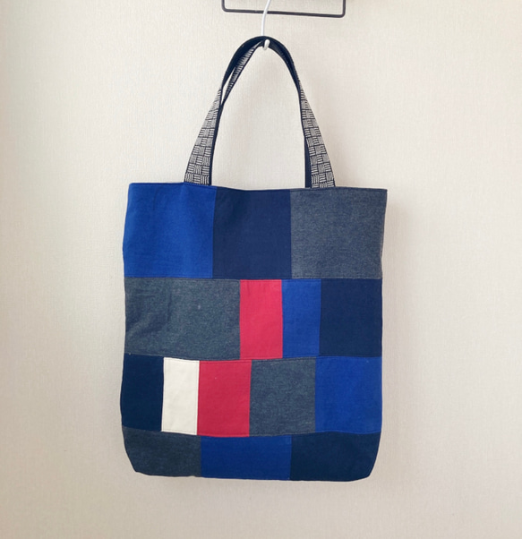 美品】JRA オーストリッチ トートバッグ パッチワーク 編み込み