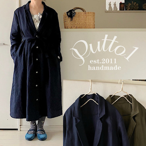 ネイビーは完売/カーキ4〜5着「受注生産」上質な厚手フレンチ起毛