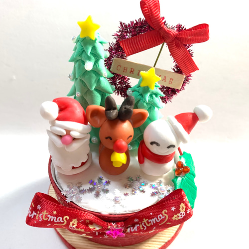 ☆サンタ トナカイ 雪だるまのクリスマス飾り！ (受注生産)樹脂