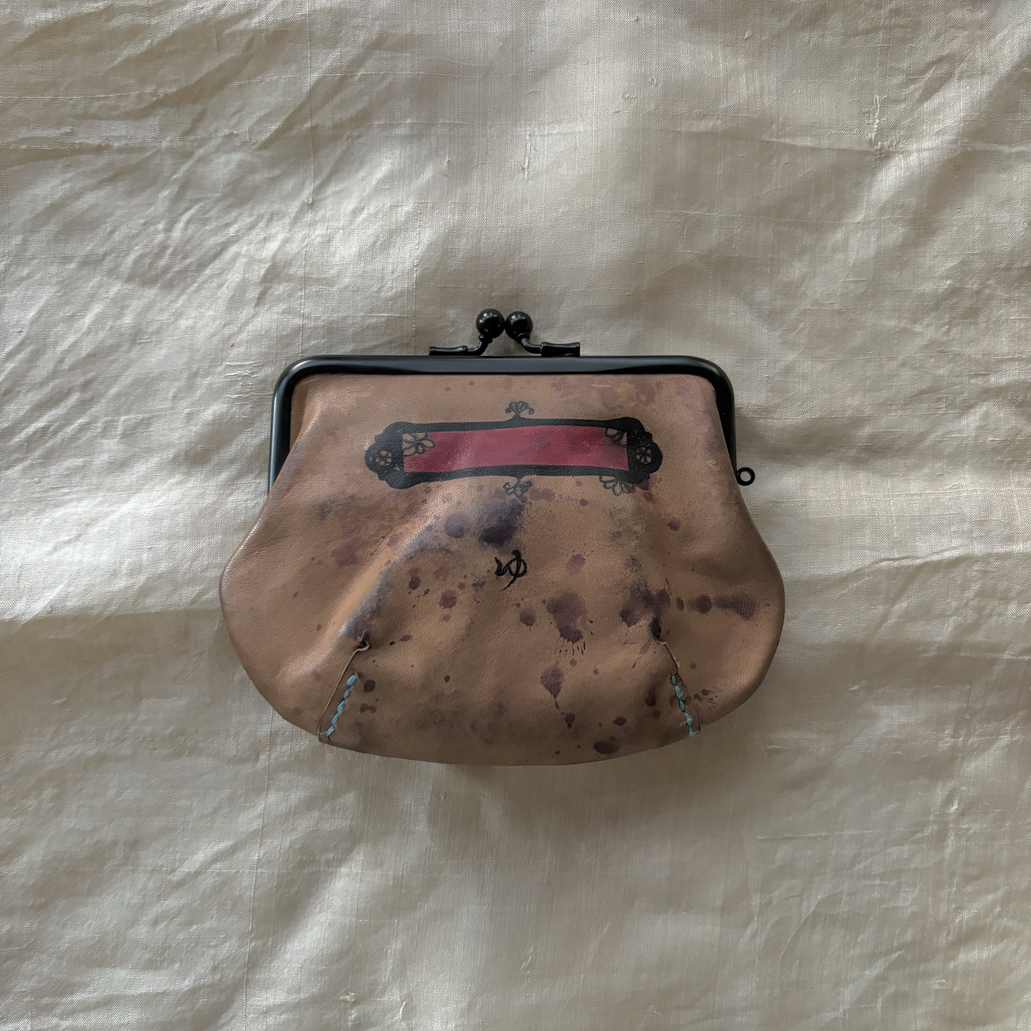 がま口お財布　ぷっくり