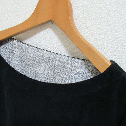 ベルベットコーデュロイ❛ブラック❜＆タナローン❛スリーピングローズ