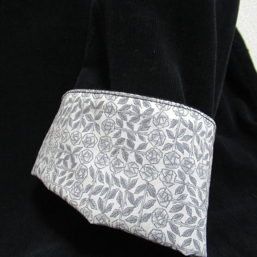 ベルベットコーデュロイ❛ブラック❜＆タナローン❛スリーピングローズ