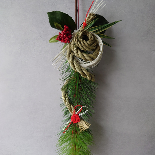 完売new!!❀壽蛇【松竹梅】2025年巳年仕様 しめ縄・お正月飾り しめ縄