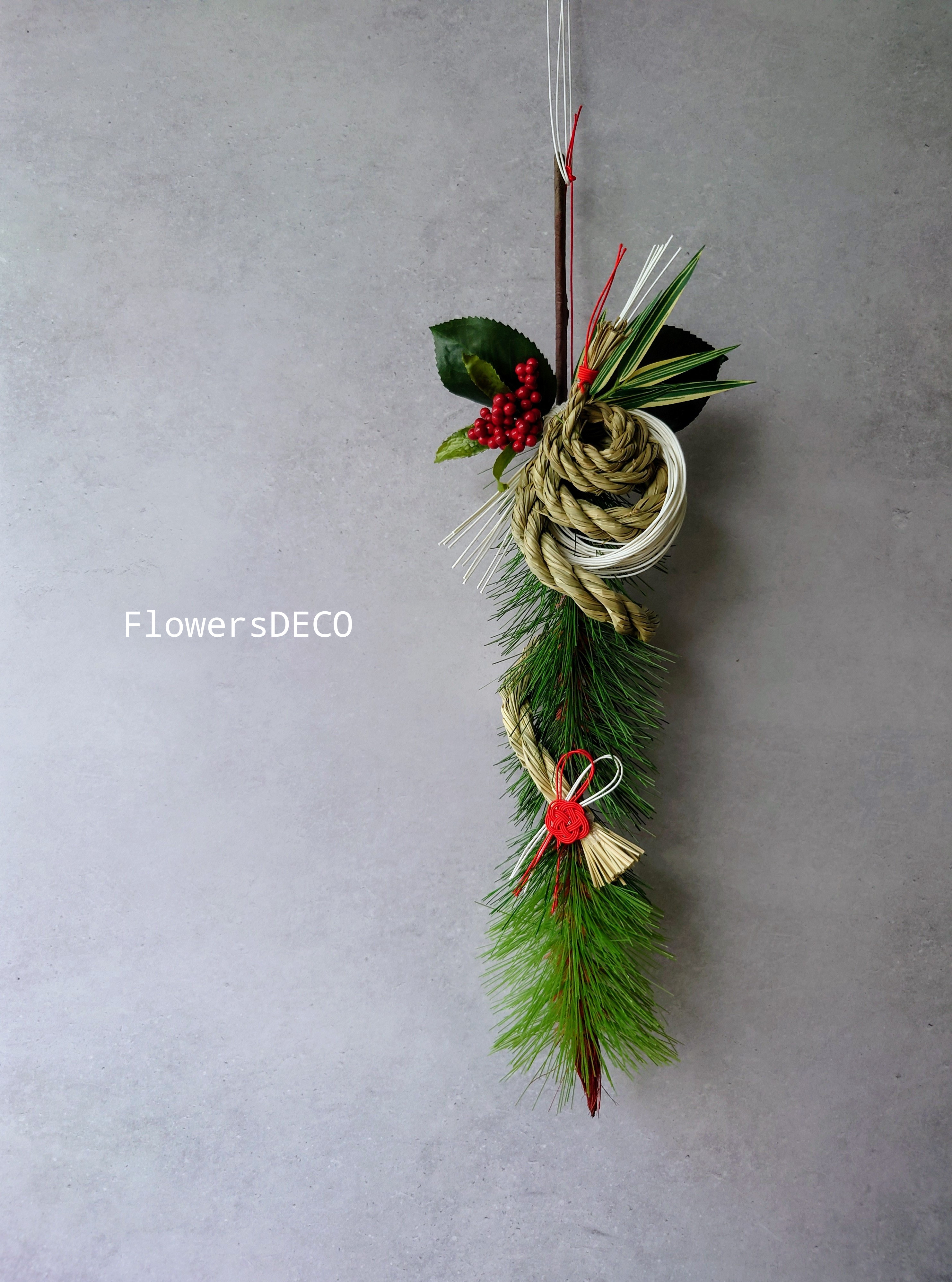 金蛇&緑蛇しめ縄飾り巳年＆クリスマスリース♡ まいまい⭐️2点