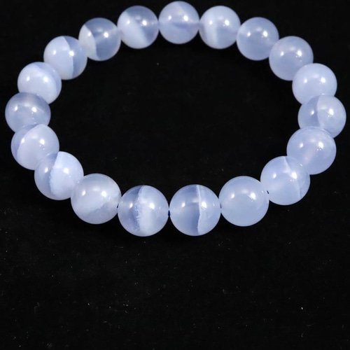 ブルーレースアゲート ブレスレット 通販 約10mm 天然石販売専門店【鬮