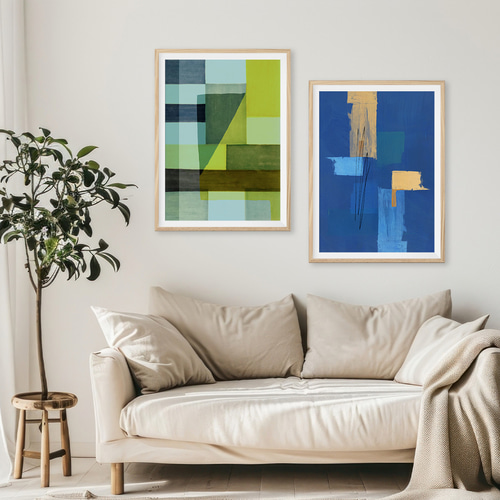 A4】ポスター インテリア 北欧 抽象画 アブストラクト アートポスター