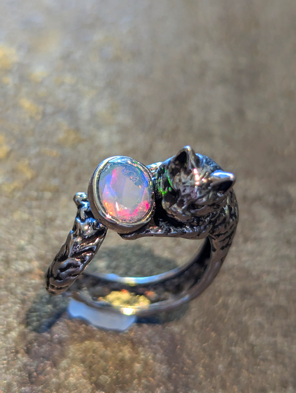 エチオピア産オパール リング オパールリング 天然石 リング 指輪  