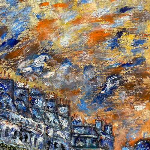 パリの風景①/(France)Paris・F6号(410×318)・油絵 絵画 パリの風景①/(France)Paris・F6号(410×318)・油絵 絵画