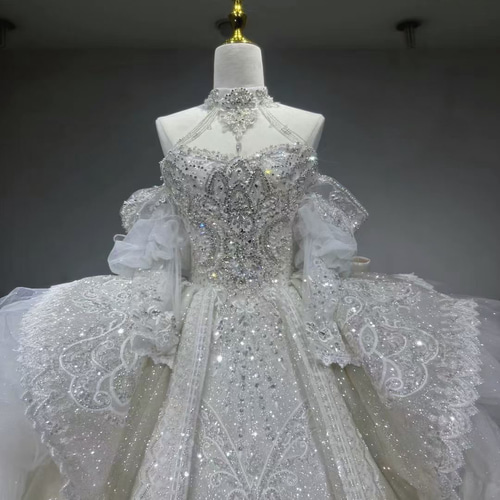 豪華！憧れのドレス バックリボン ホルターネック プリンセス