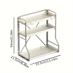 小物 収納 ラック 化粧品収納 3層 キッチン収納棚 調味料メイクアップオーガナイザー おしゃれ 北欧 C-215 3枚目の画像