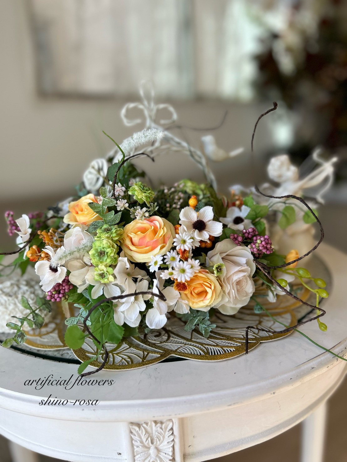 イエローローズとデージーの鳥かご