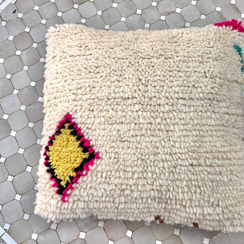 モロッコ アジラル クッション クッションカバー プフ ラグ 4