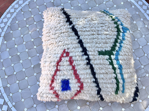 モロッコ　アジラル　クッション　クッションカバー　プフ　ラグ 179 モロッコ アジラル クッション クッションカバー プフ ラグ 197