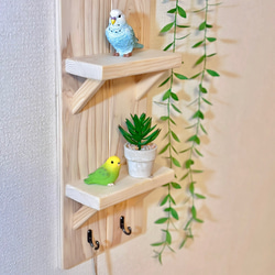 ハンドメイド　木工細工　可動飾り棚 ハンドメイド 木工細工 可動飾り棚
